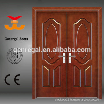 CE Luxury double exterior twin wooden doors